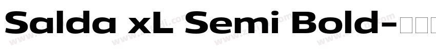 Salda xL Semi Bold字体转换